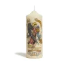 Printed Pillar CandleThe Angel Multicolor in Wax