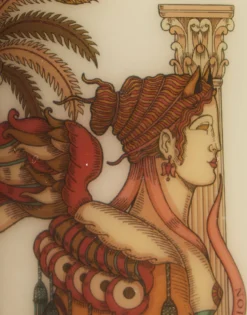 Printed Pillar CandleThe Sphynx Multicolor in Wax