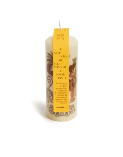 Printed Pillar CandleThe Sphynx Multicolor in Wax