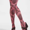 Printed TightsOltrarno Pink in Stretch Nylon