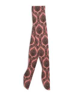 Printed TightsOltrarno Pink in Stretch Nylon