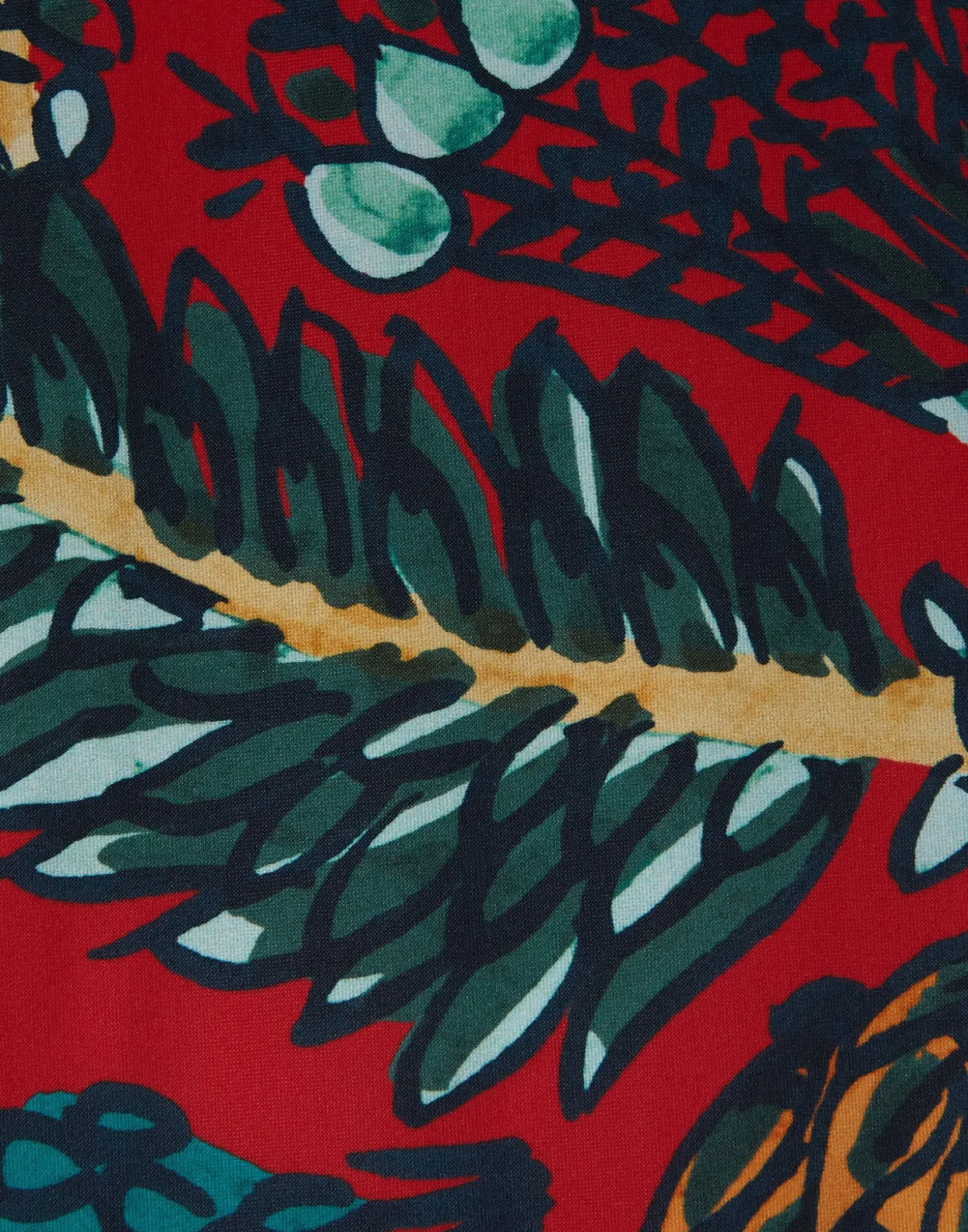 Printed TightsSicomore Red in Stretch Nylon