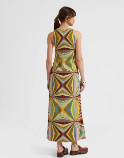 Racer DressRainbow Plac&eacute;e in Envers Satin