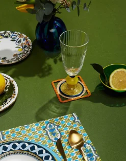 Raffia Coaster Set Of 4Mixed in Iraca