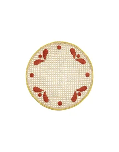 Raffia Placemats Set Of 2Capri Brick in Raffia