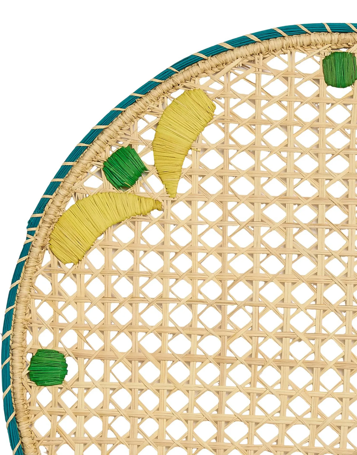 Raffia Placemats Set Of 2Capri Yellow in Iraca