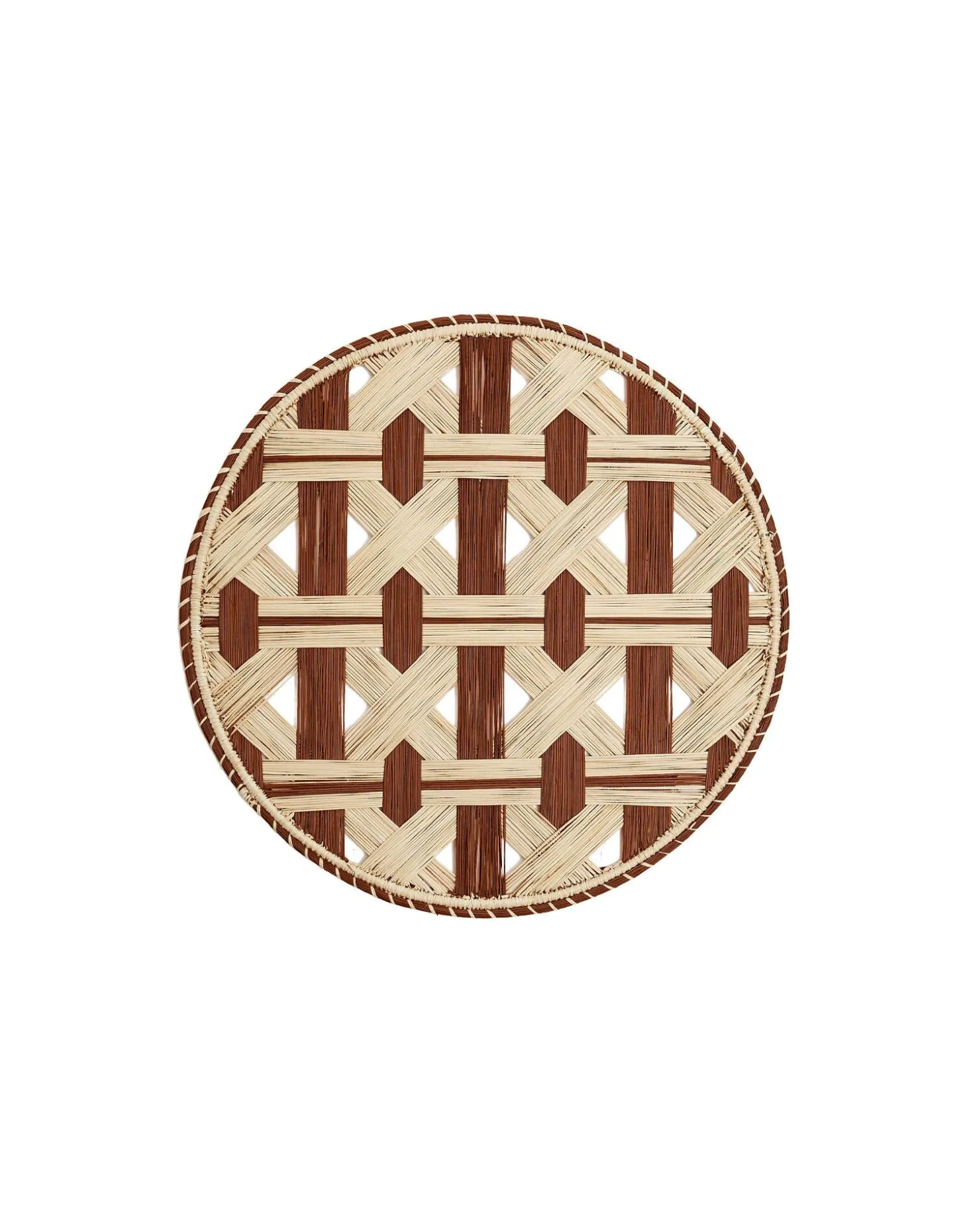 Raffia Placemats Set Of 2Napoli Cioccolato in Iraca