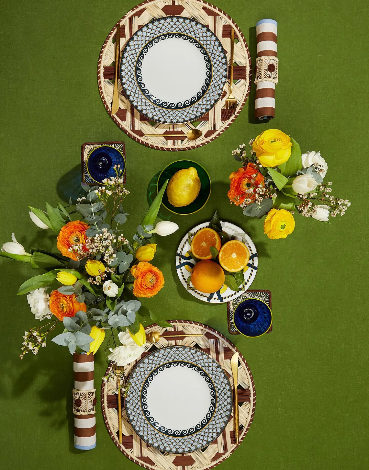 Raffia Placemats Set Of 2Napoli Cioccolato in Iraca