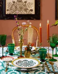 Rainbow Glass Set of 2Green in Glass