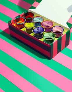 Rainbow Glass Set of 8Rainbow in Glass