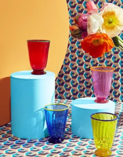 Rainbow Glass Set of 4Rainbow in Glass