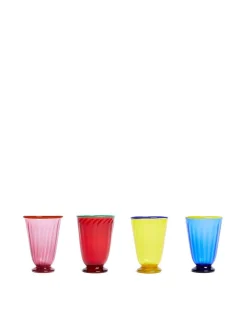 Rainbow Glass Set of 4Rainbow in Glass