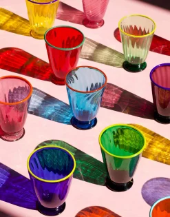 Rainbow Glass Set of 8Rainbow in Glass