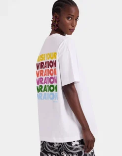 Raise Your Vibration T-ShirtSolid Print in Jersey