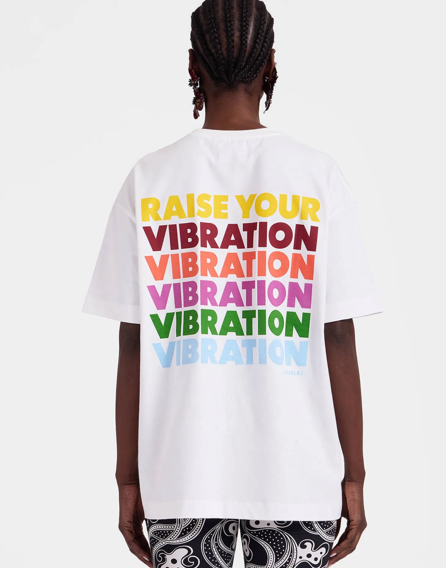 Raise Your Vibration T-ShirtSolid Print in Jersey