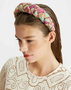 Rapunzel HeadbandLilium Purple in Embroidered Organza