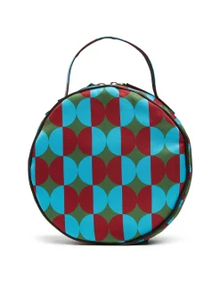 Round PochetteMezzaluna Green in Duchesse