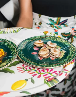 Round Printed TrayEden in Laminated Birch Wood