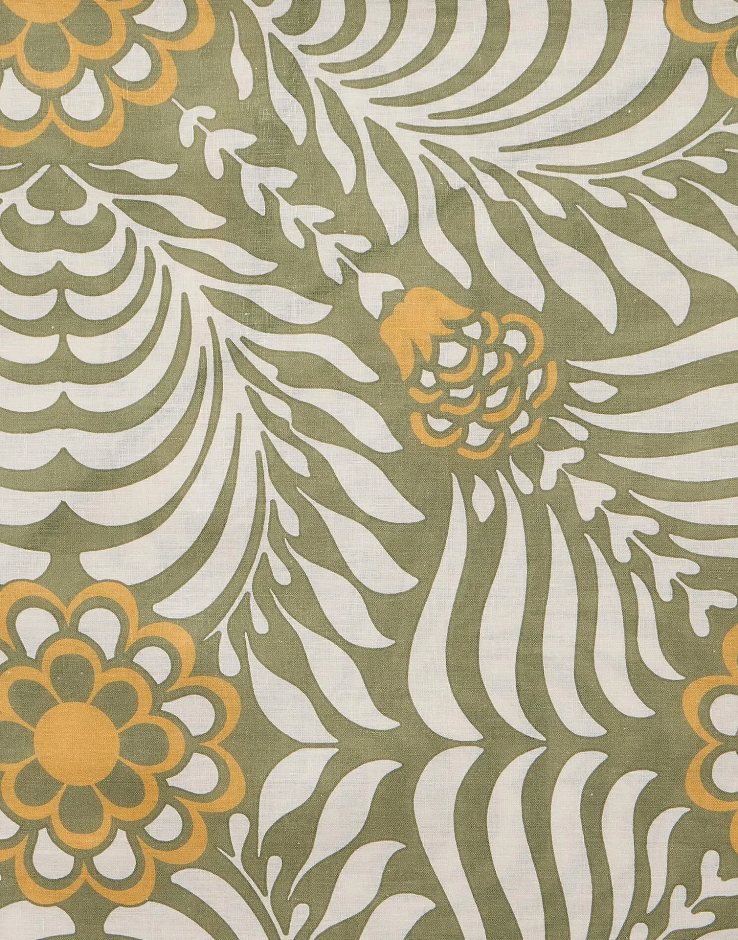 Round TableclothTudor Light Green in Linen