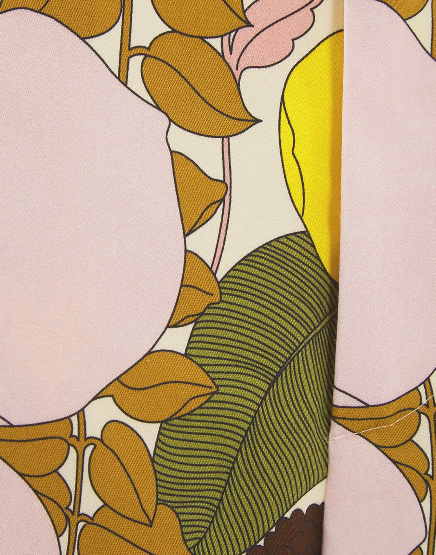 Saturday Night PantsBig Flower Rose in Heavy Cotton Stretch