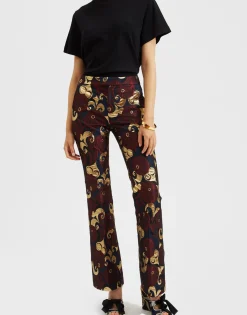 Saturday Night PantsMoonflower Gold in Jacquard