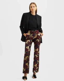 Saturday Night PantsMoonflower Gold in Jacquard