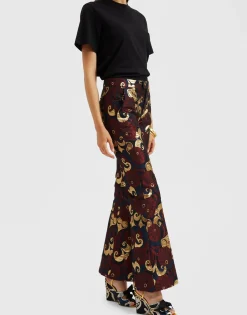 Saturday Night PantsMoonflower Gold in Jacquard