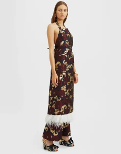 Saturday Night PantsMoonflower Gold in Jacquard