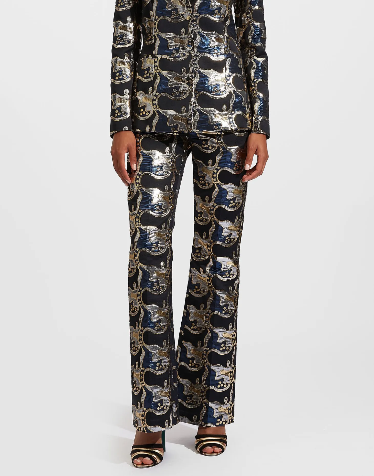 Saturday Night PantsSpritz Blu in Jacquard