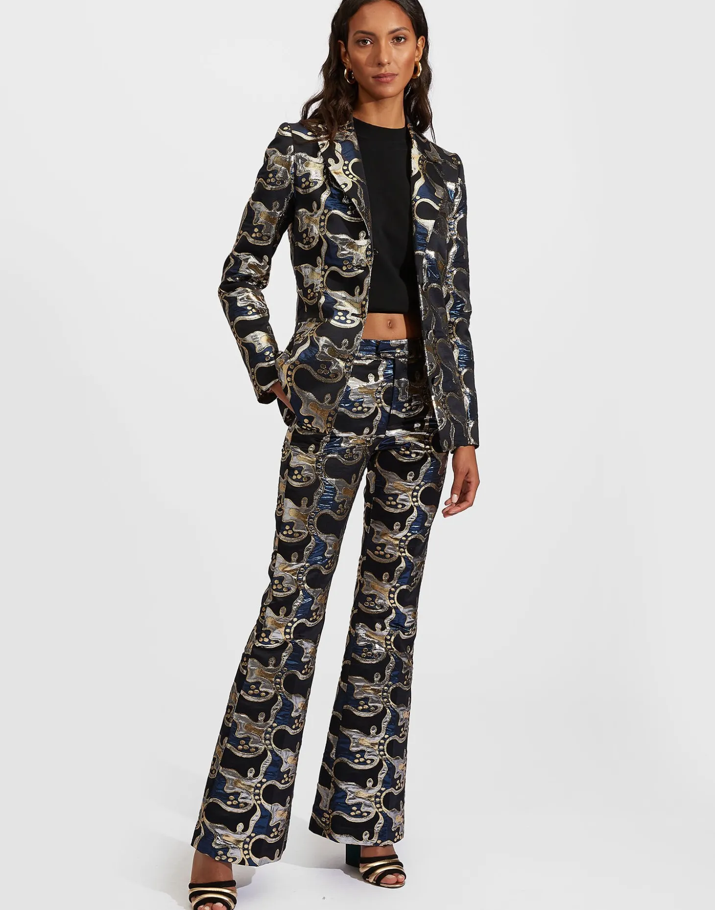 Saturday Night PantsSpritz Blu in Jacquard