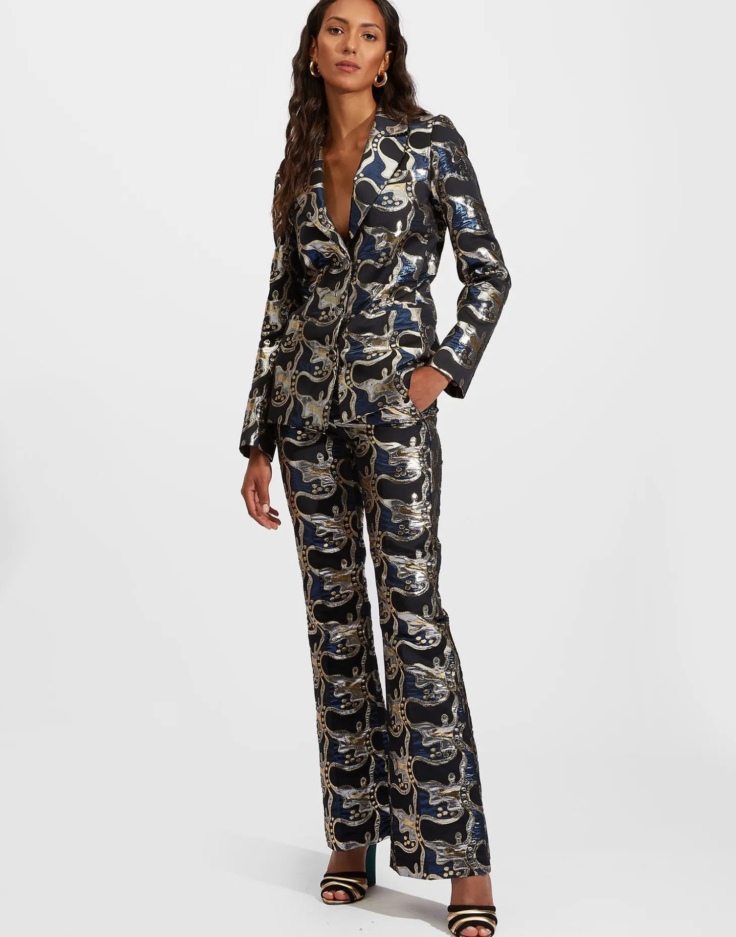 Saturday Night PantsSpritz Blu in Jacquard