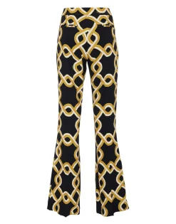 Saturday Night PantsTackle Black in Sabl&eacute; Satin