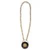 Saturn NecklaceMulticolor Rosa/Ocra in Brass