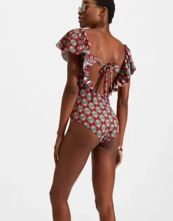 Scarlett SwimsuitMezzaluna Pink in Lycra