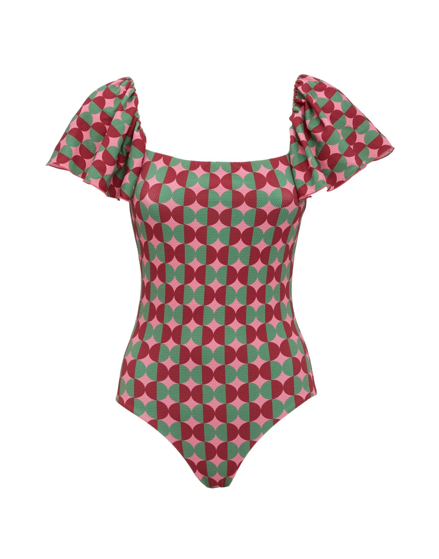 Scarlett SwimsuitMezzaluna Pink in Lycra