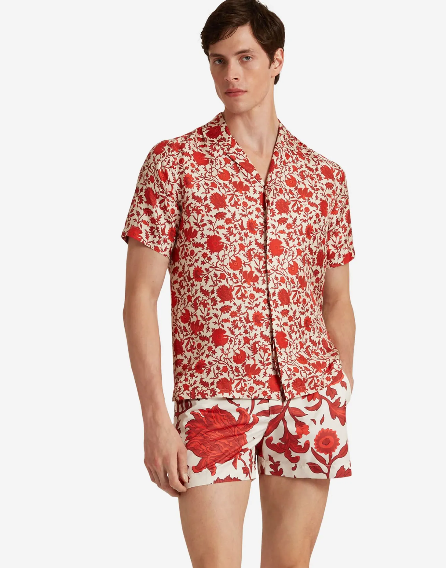 Setter Swim ShortsDragonflower Red in Recycled Polyester