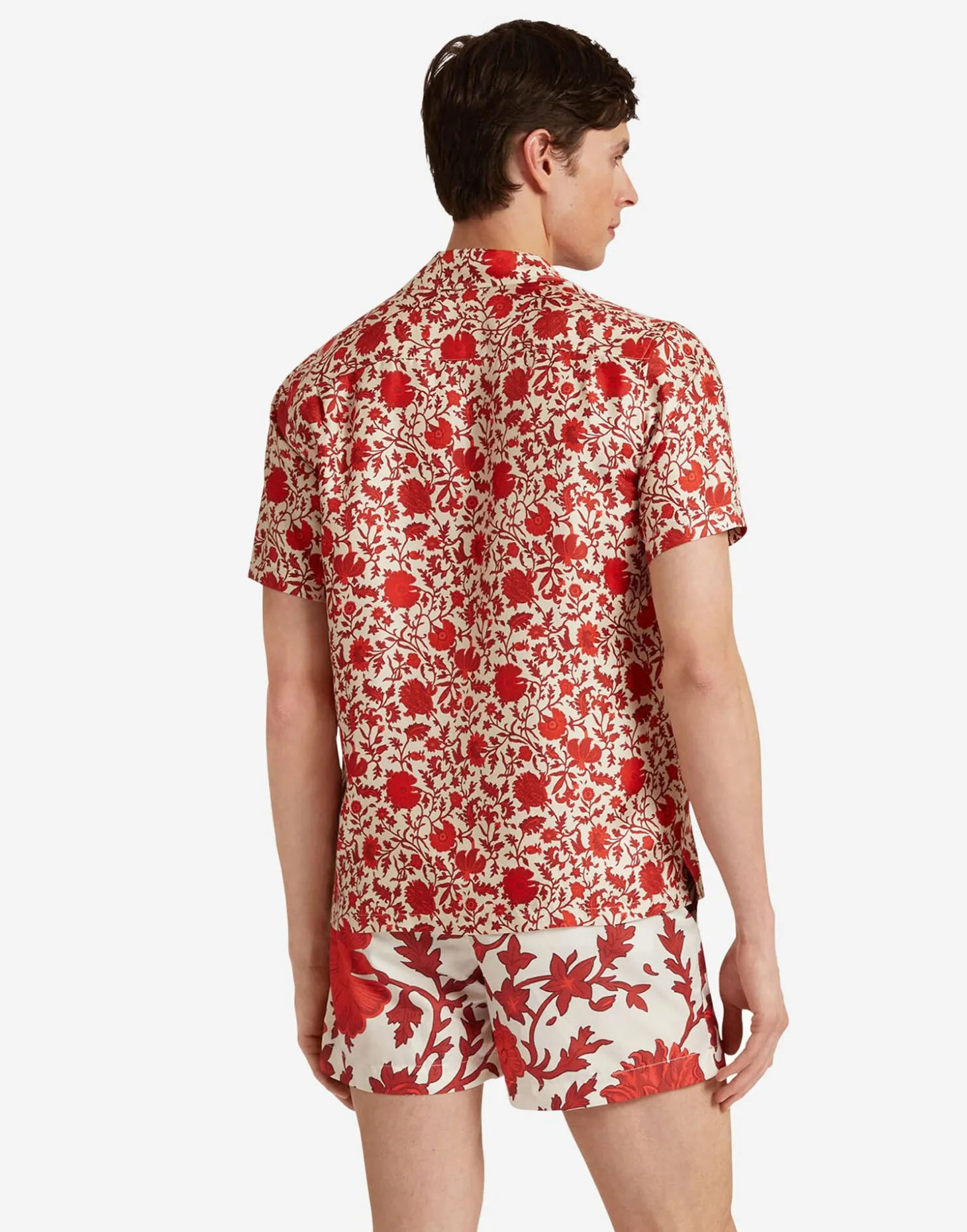 Setter Swim ShortsDragonflower Red in Recycled Polyester