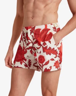 Setter Swim ShortsDragonflower Red in Recycled Polyester