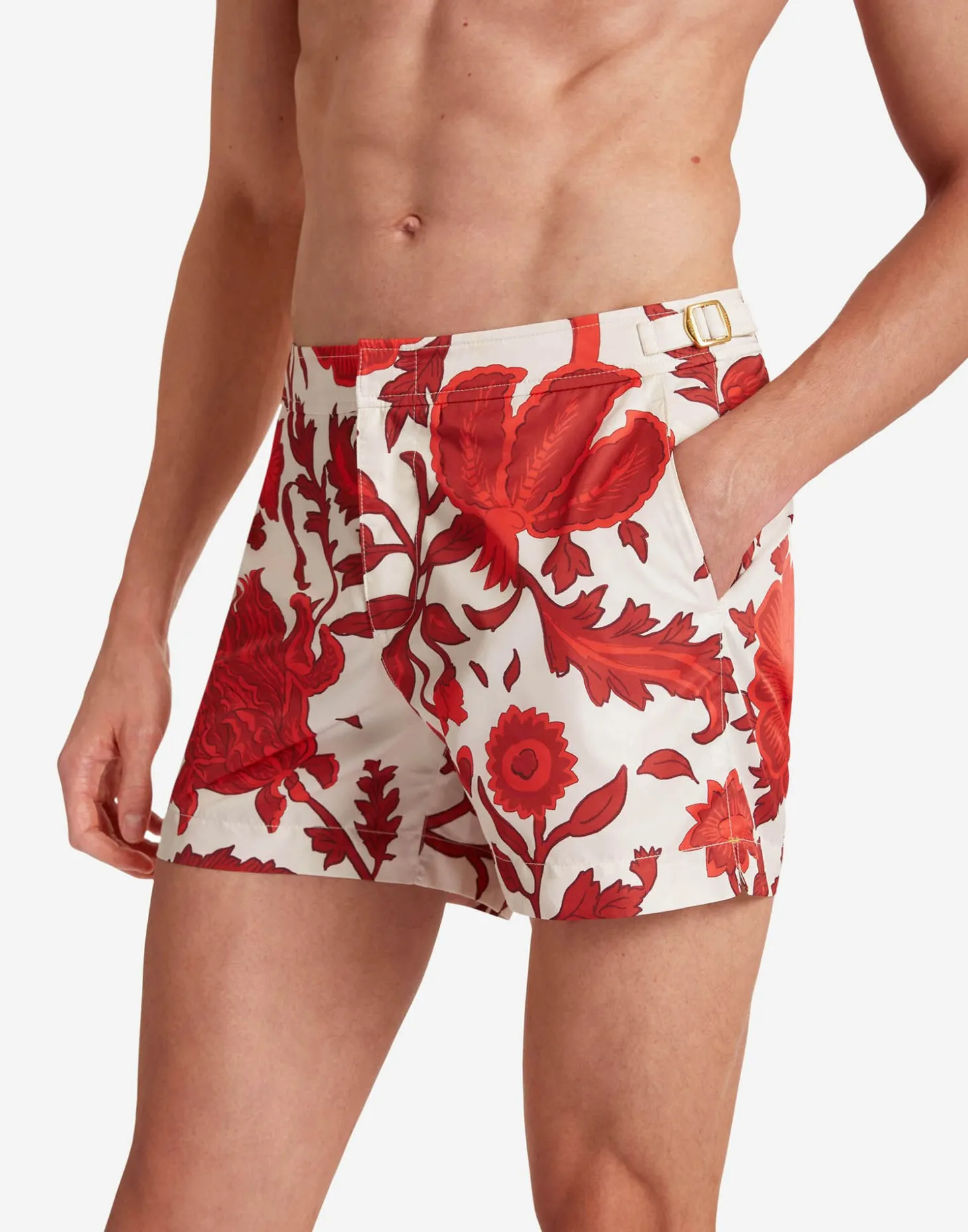 Setter Swim ShortsDragonflower Red in Recycled Polyester