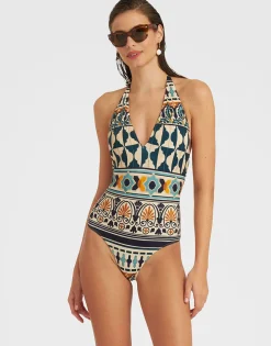 Sexy SwimsuitCasareale Small Plac&egrave;e Cream in Lycra