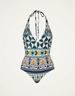 Sexy SwimsuitCasareale Small Plac&egrave;e Cream in Lycra