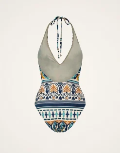 Sexy SwimsuitCasareale Small Plac&egrave;e Cream in Lycra