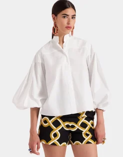 Share Your Screen ShirtSolid White in Cotton Poplin