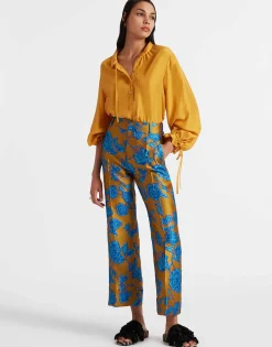 Shirt And SassySolid Gold in Washed Silk