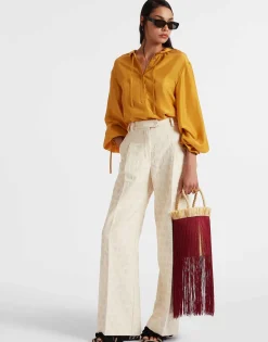 Shirt And SassySolid Gold in Washed Silk