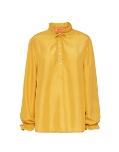 Shirt And SassySolid Gold in Washed Silk