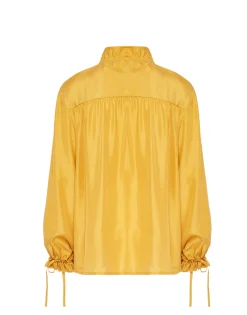 Shirt And SassySolid Gold in Washed Silk