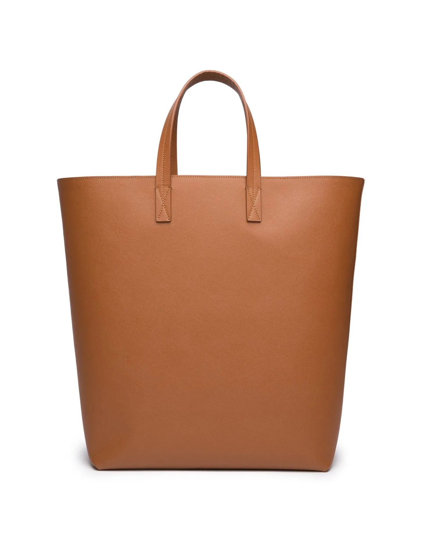 Shopper Tote BagMarrone in Saffiano Leather