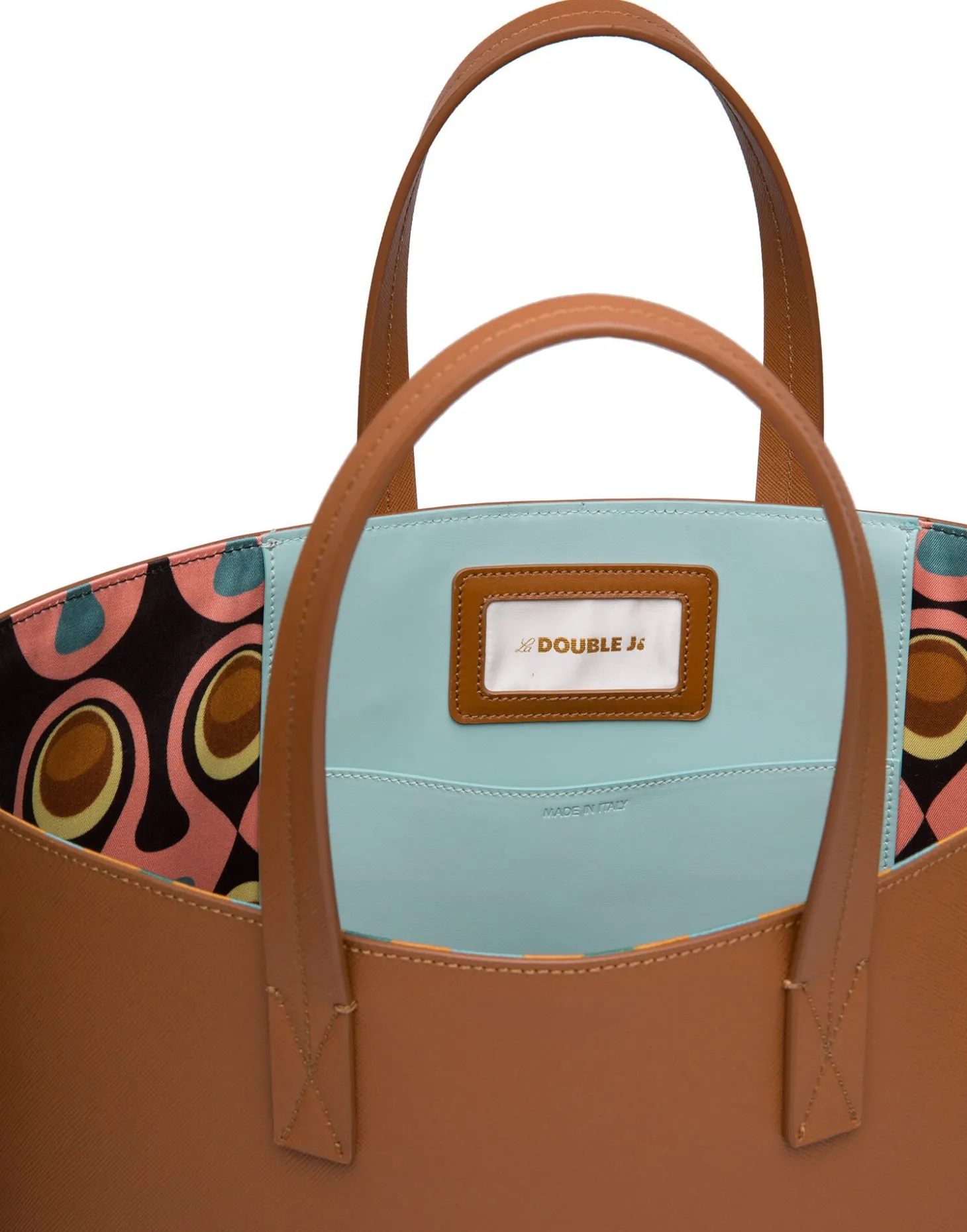 Shopper Tote BagMarrone in Saffiano Leather