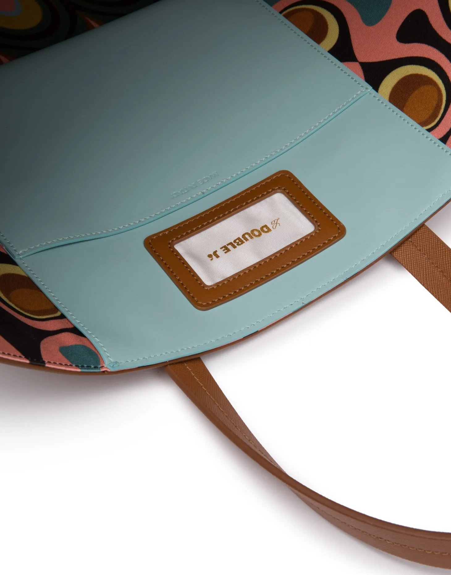 Shopper Tote BagMarrone in Saffiano Leather